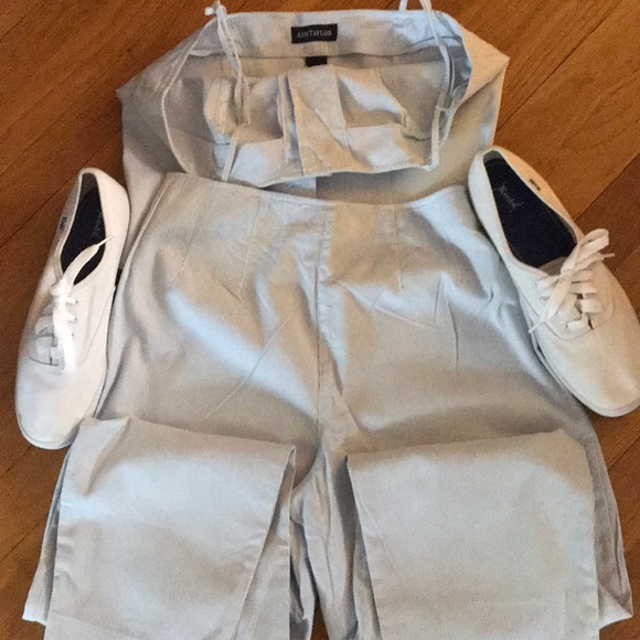 Ann Taylor Striped Top & 3/4 Pants - Picture 6 of 6